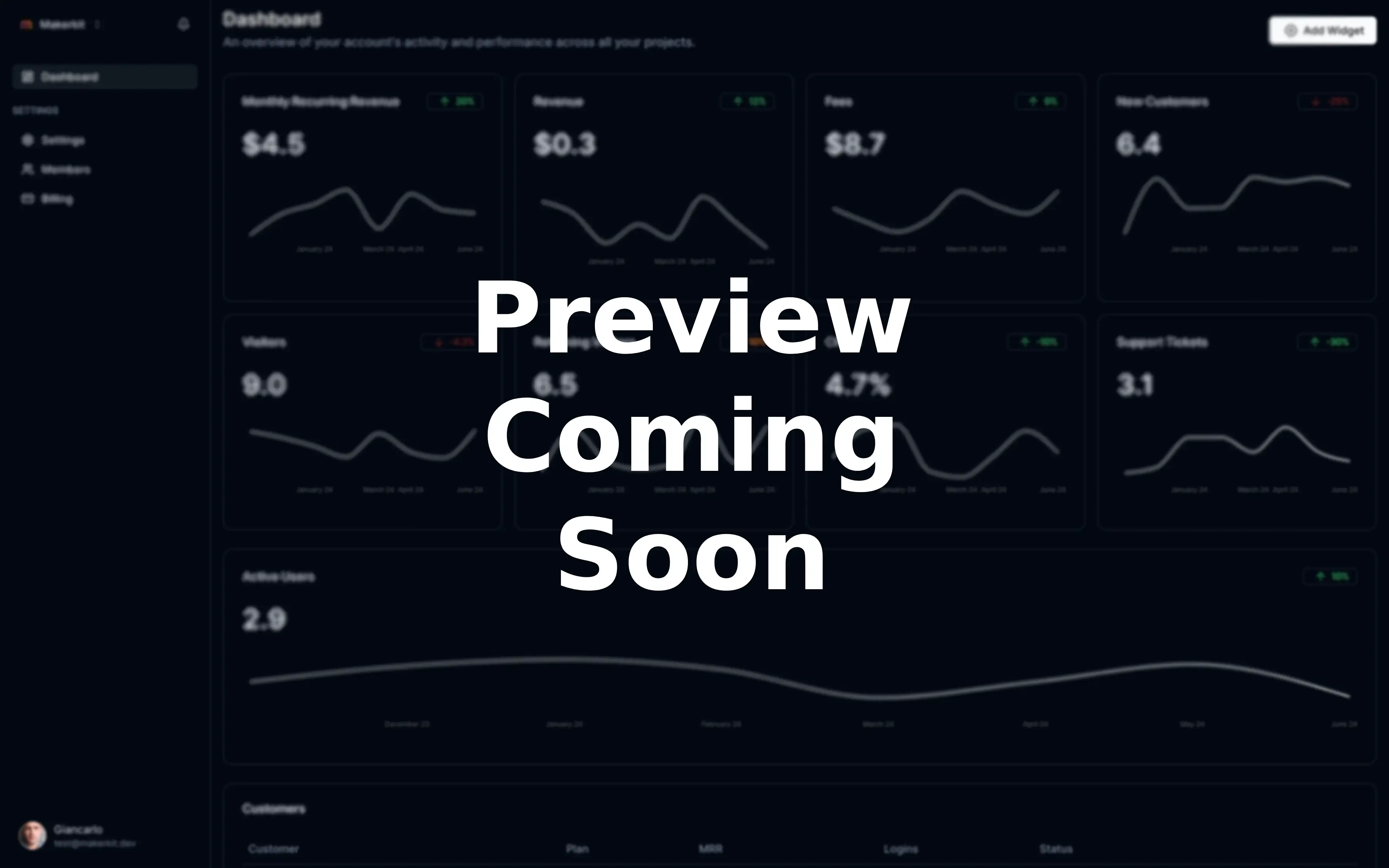 Focusbase Monitoring Dashboard